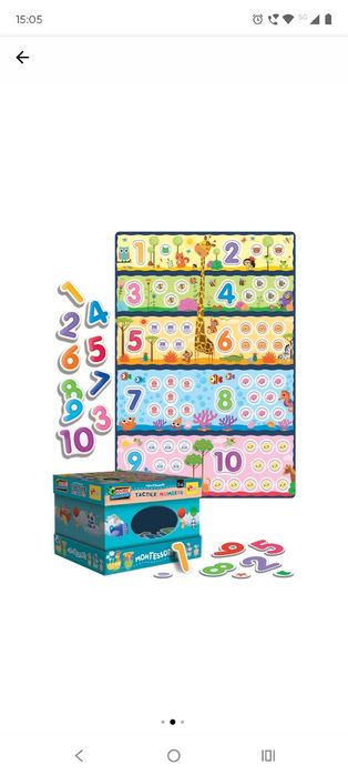 Joc educativ Montessori copii 3-6 ani