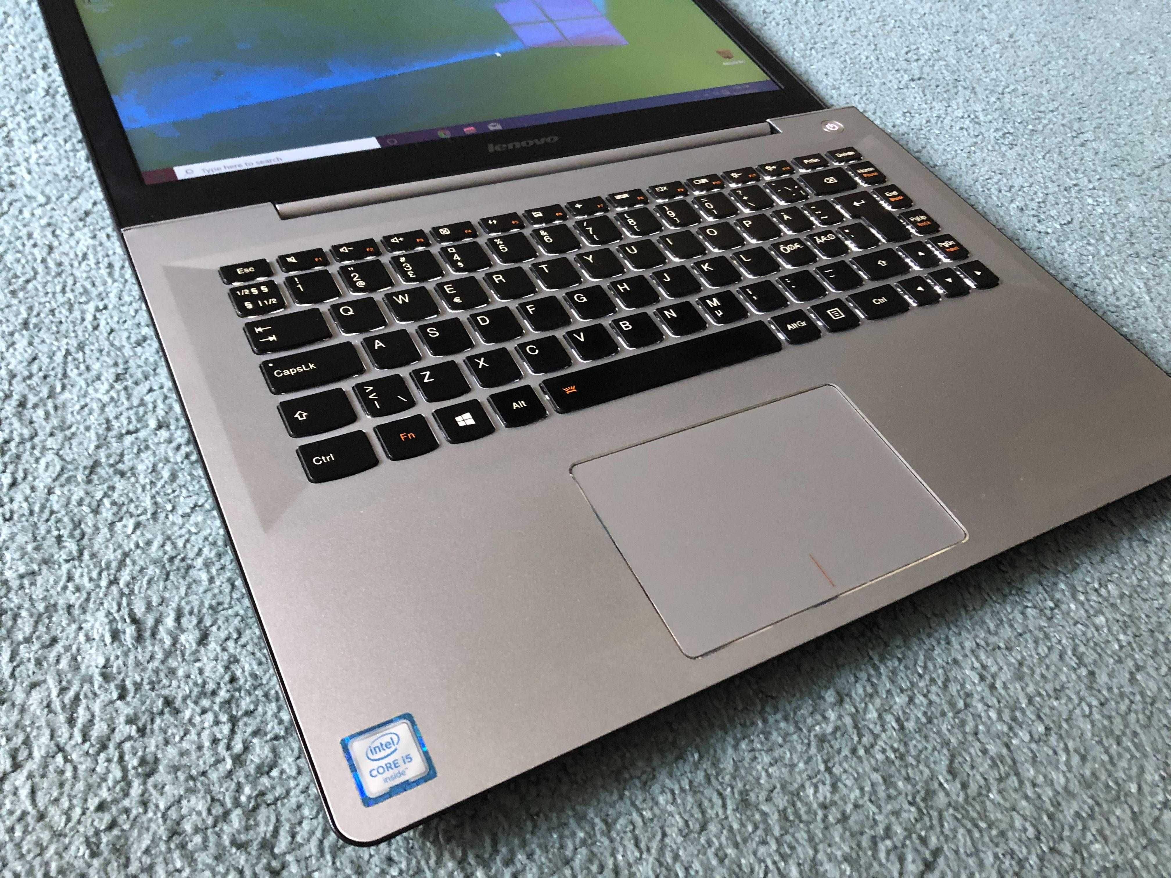 Laptop Lenovo 500s i5 6200U 2,3Ghz 8Gb Ddr4 240Gb Ssd Tast iluminata