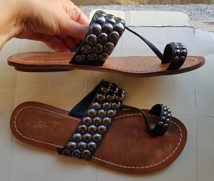 Papuci Buffalo girl nr. 36, piele naturală interior/exterior, noi