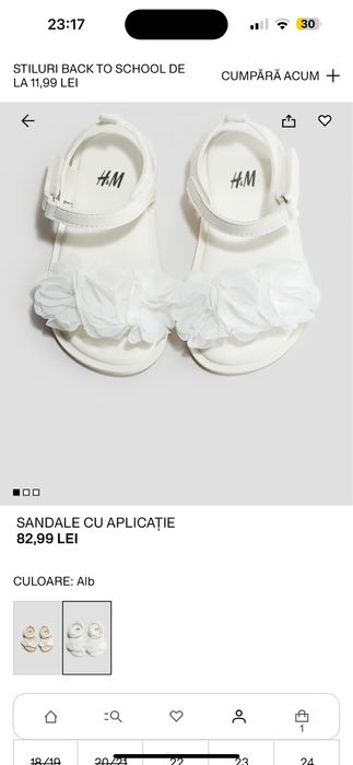 Sandale fetite H&M