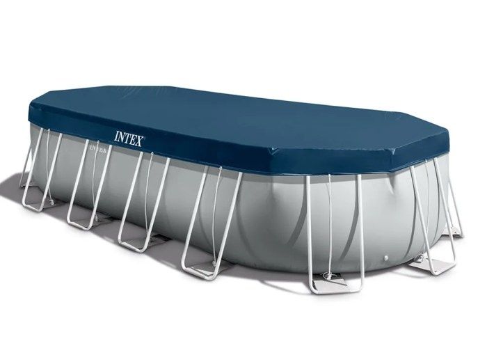Басейн Prism Frame Oval, Сглобяем, Intex, 610 х 305 х 122 см, трислоен
