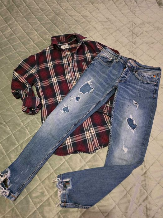 Мъжки Лот, дънки и риза