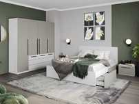 Set Mobila Dormitor Casmir / Alb Soares C08