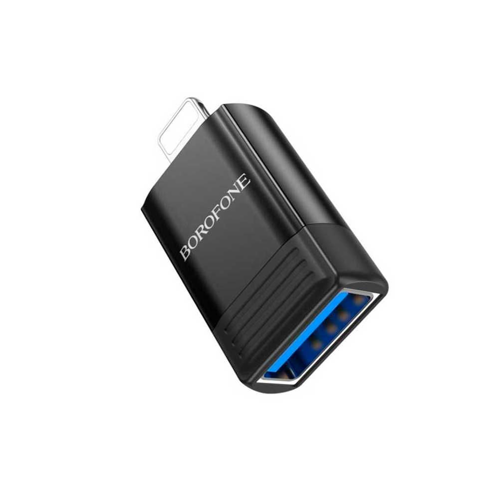 Адаптер Borofone BV18 OTG Lightning - USB 2.0 черный