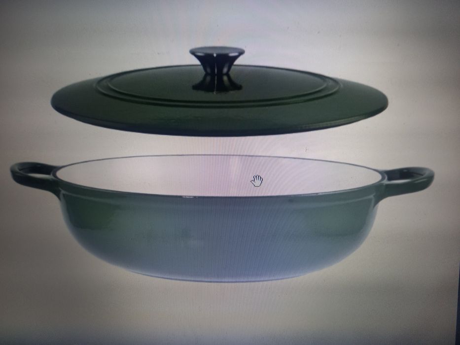 Cratiță fontă emailată joasă cu capac fontă 31,5 cm Promo 279 lei