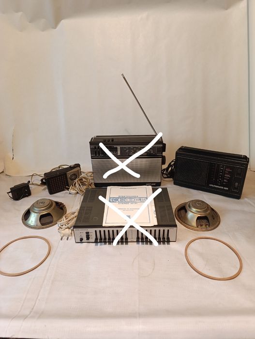 Динамики.Радиоприемники.