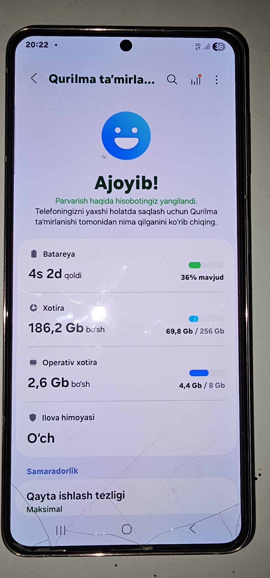 Samsung s21 5g holati allo