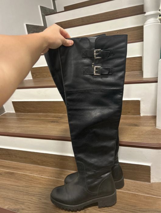 Cizme Zara din piele naturala 100%