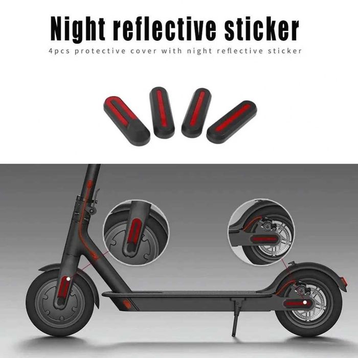 Set 4 capace roata reflectorizante Xiaomi M365 / 1S