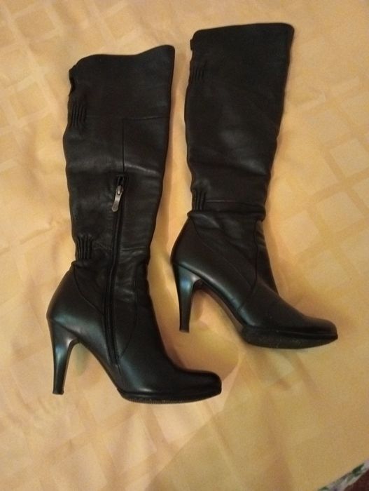 Сапоги женские демисезонные  натуральная кожа