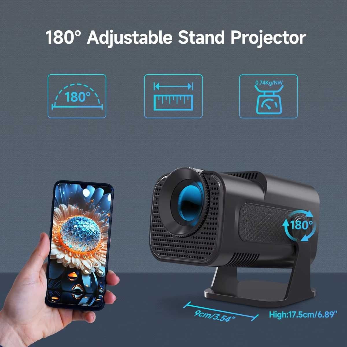 Видео LED проектор Magcubic HY320 Mini Androi 300ANSI FHD домашно кино