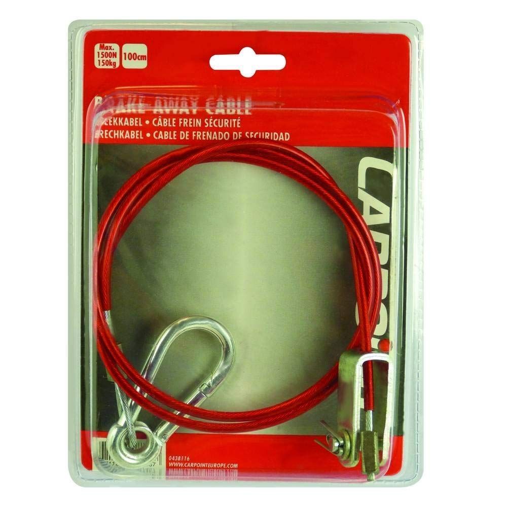 Cablu siguranta remorca auto Carpoint 150kg / 1500N, 100 cm, 1 buc.