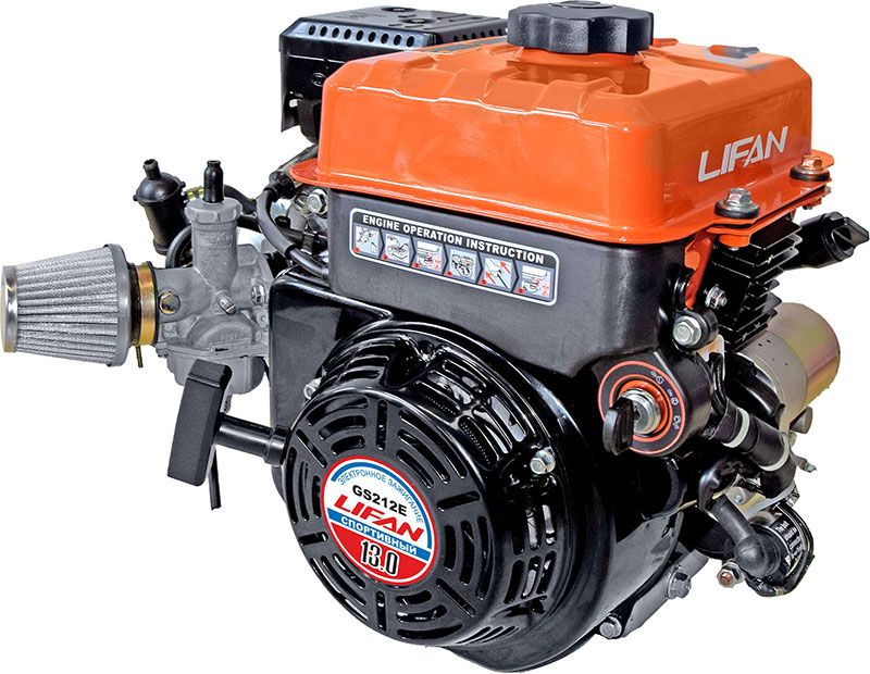 Двигатель LIFAN GS212E 13 л.с. для картинга, багги, аэросаней