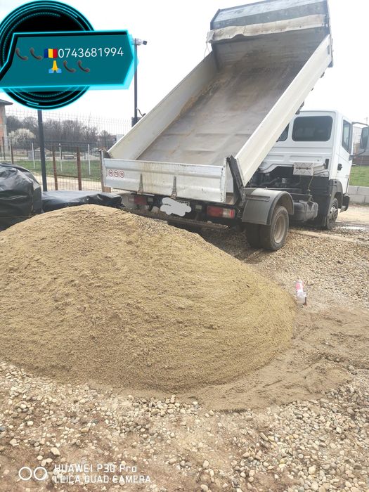 Nisip Balast Piatra Pamînt executam lucrări Miniexcavator și Bobcat