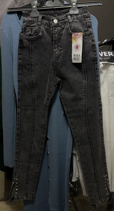 Сиви дънки за малки момичета