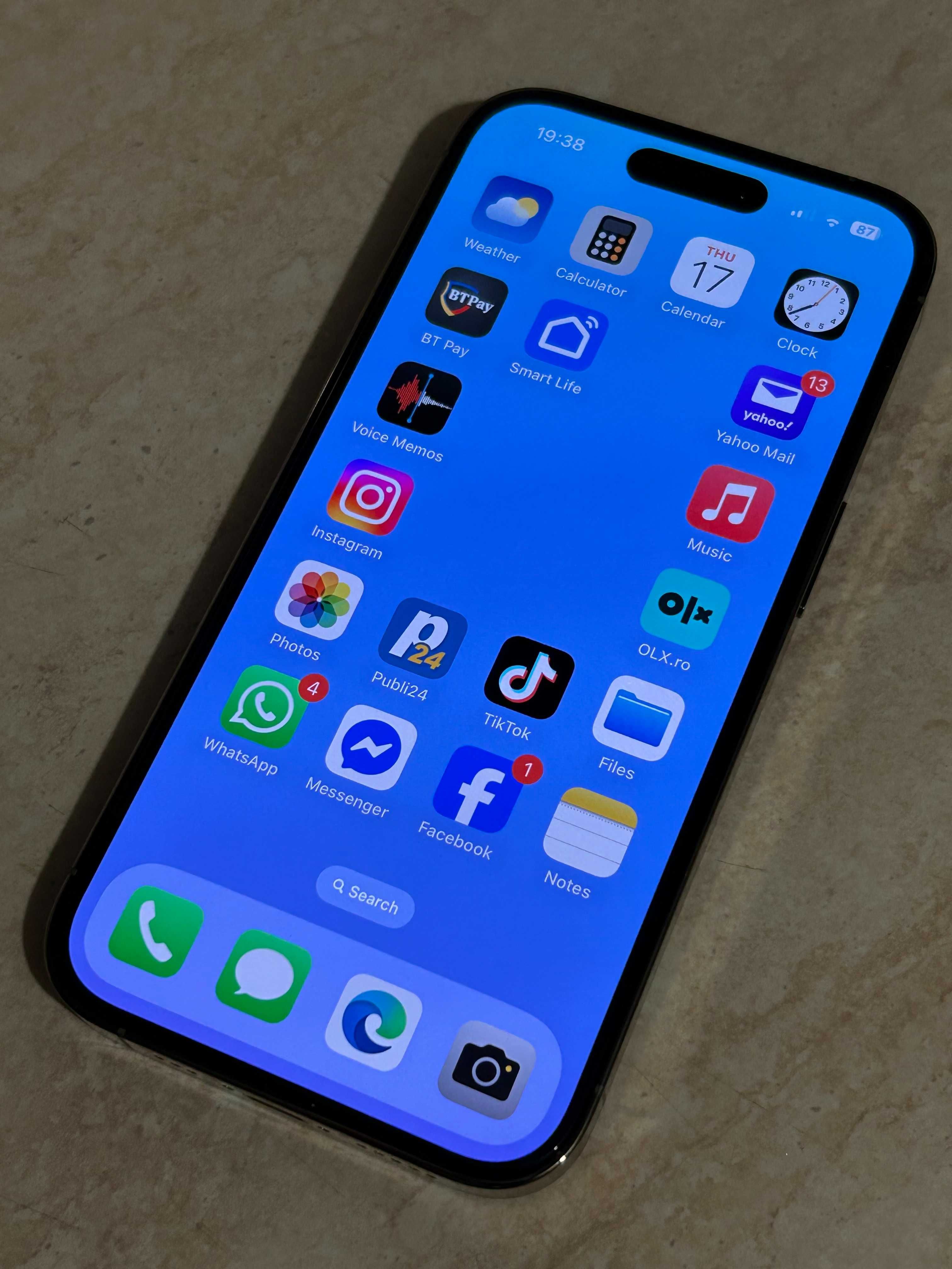 iPhone 14-PRO,256 Gb,Gold-impecabil-ideal fete !