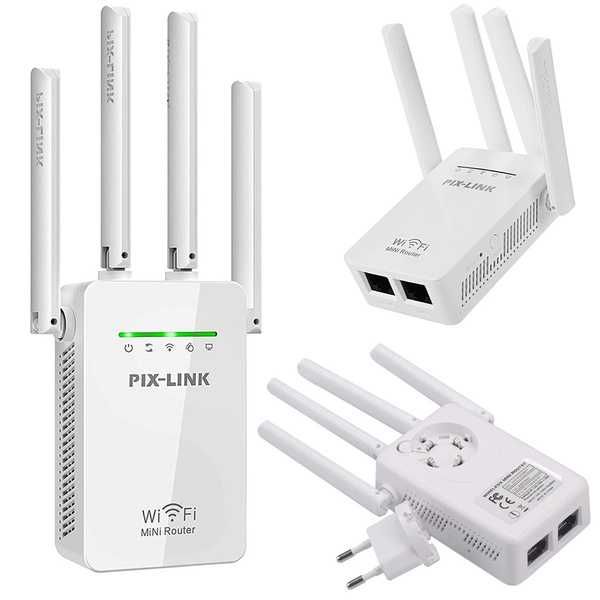 Безжичен WiFi Repeater 300Mbps,мрежов  усилвател PIX-LINK WR09