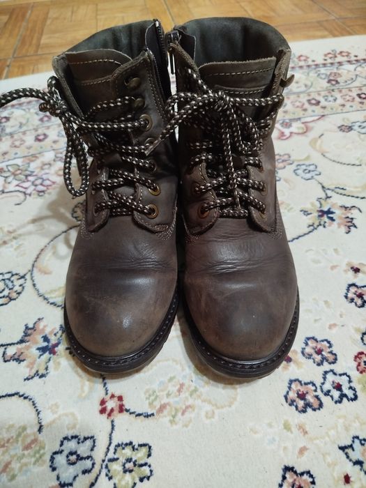 Кожаная обувь под Timberland