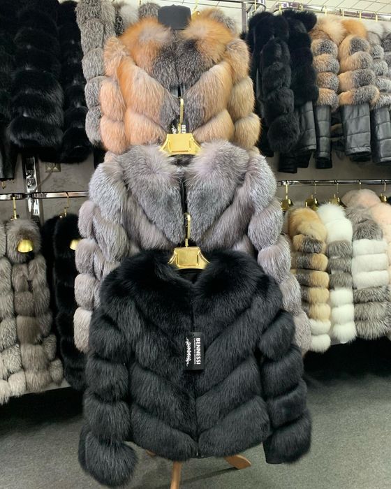 Haina din blana naturala calitate premium