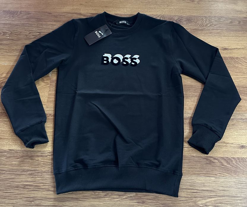 Мъжка,памучна,черна блуза Hugo BOSS