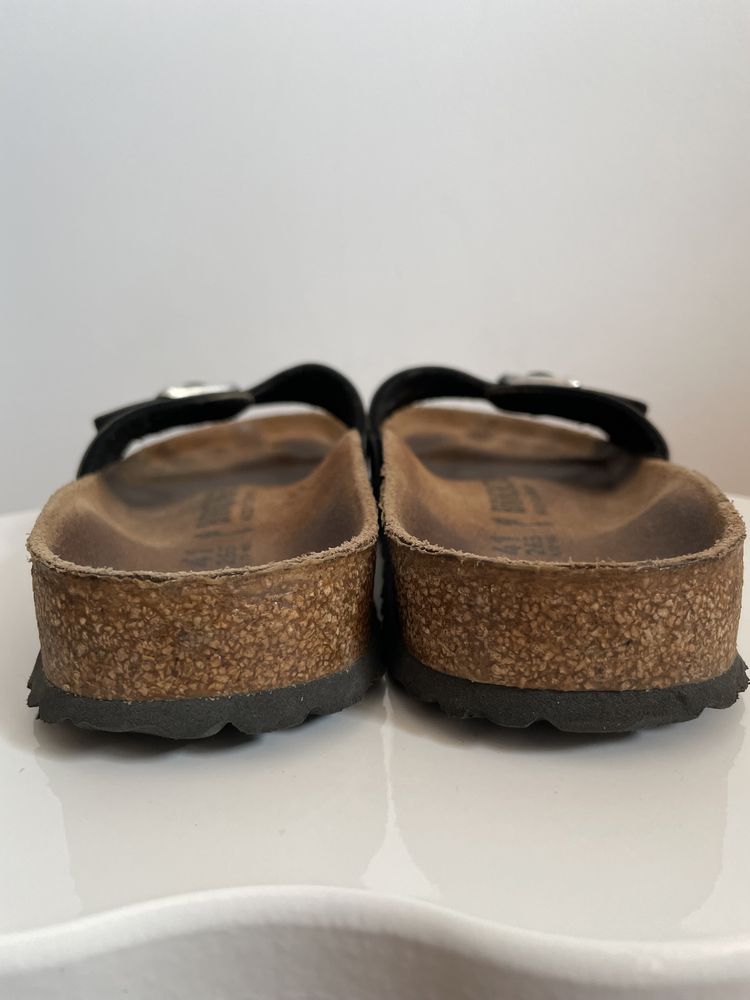 Birkenstock Madrid lac negru cu sclipici 41