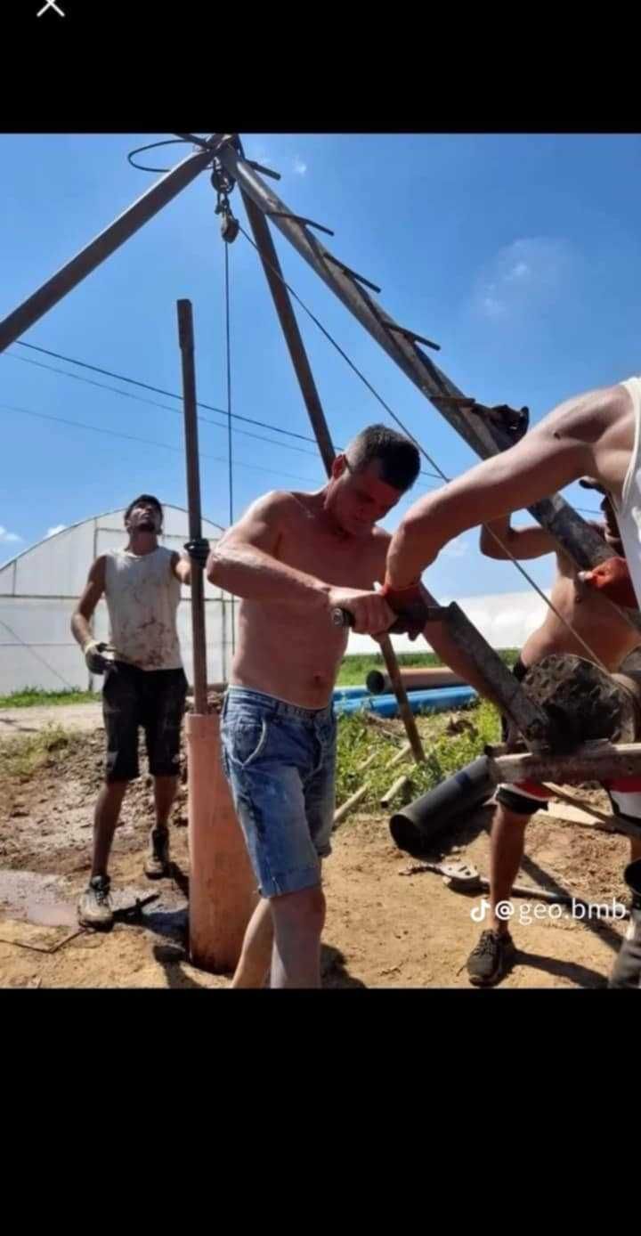 Foraje puțuri apă Călărași - Lucrare rapidă cu garanție