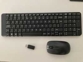 Kit wireless mouse si tastatura Logitech MK220