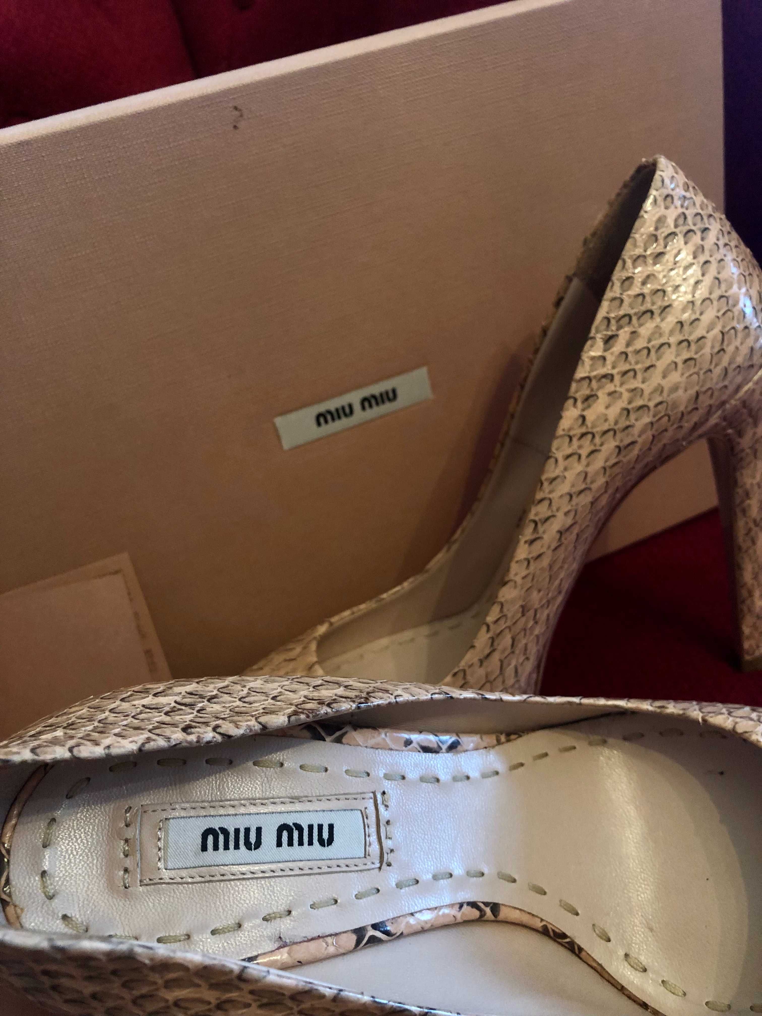 Pantofi dama -Miu Miu - Python Pumps