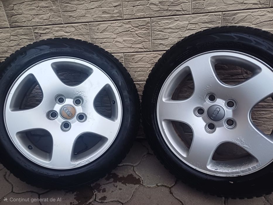 Jante aliaj R16-pt Audi 5x112 cu anvelope de iarna