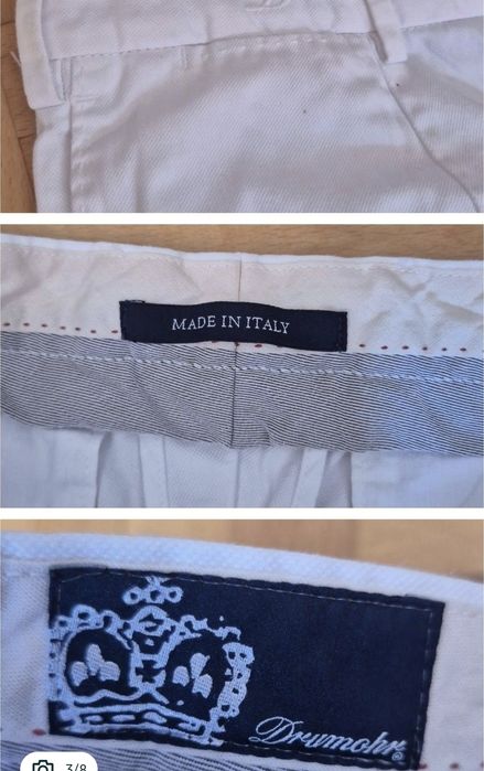 Pantaloni chino lux Drumohr, model Drop 7 Slim Fit, Made in Italy - 48