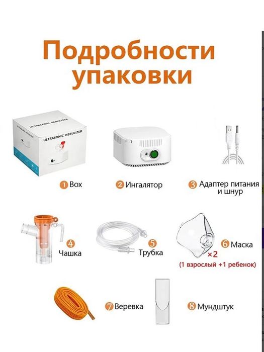 Ингалятор небулайзер компрессорный для детей и взрослых