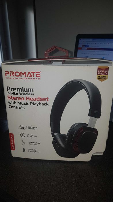 Casti Promate Stereo Premium on- Ear Wireless, cu doar 50 lei