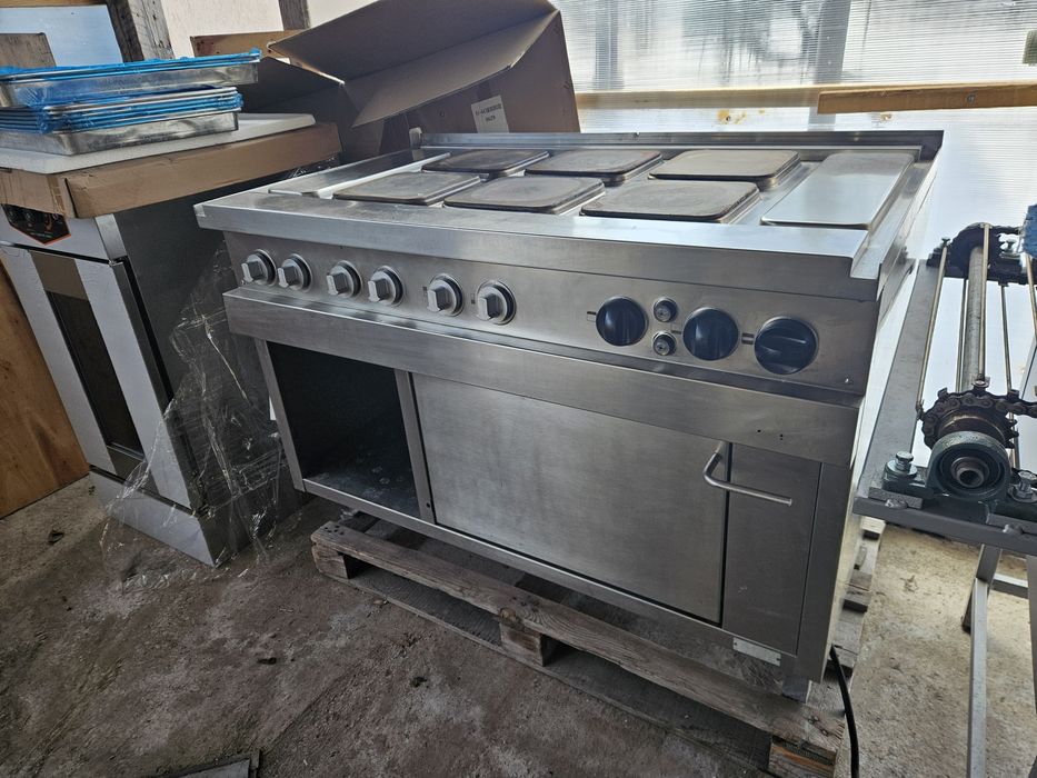 1.Електрическа фурна втора употреба със 6 броя котлона