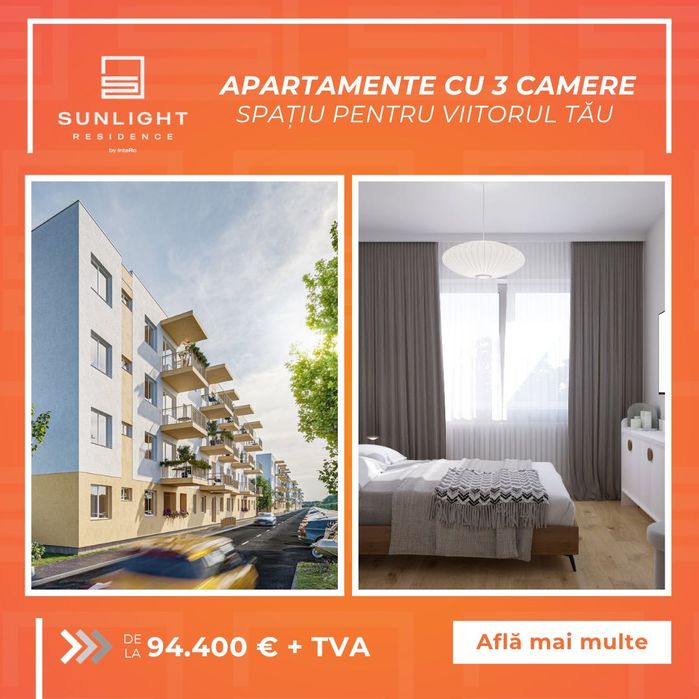 Apartament 3 camere Tunari- cu spații generoase si 0% COMISION