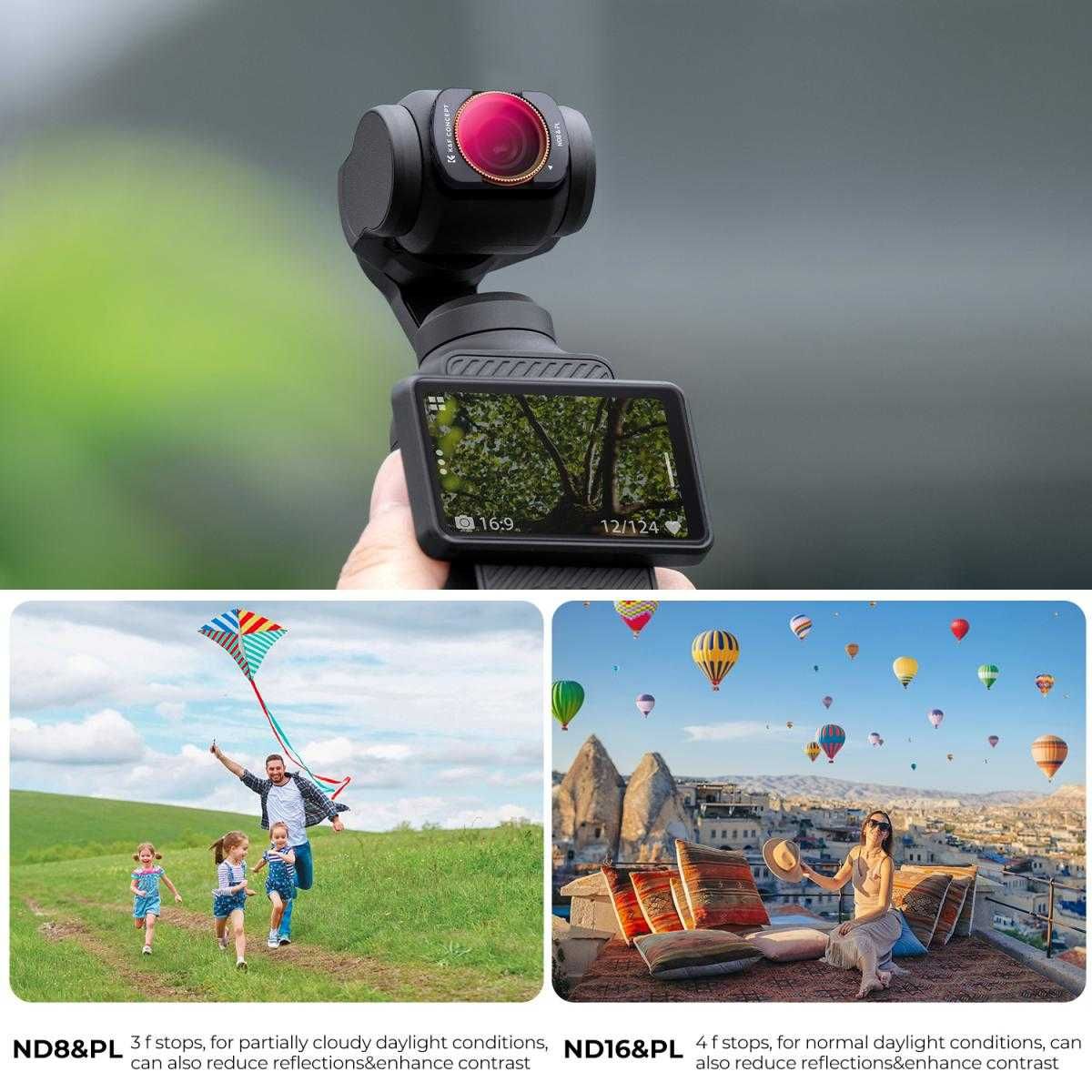 UV CPL ND Филтри K&F Concept за DJI Osmo Pocket 3
