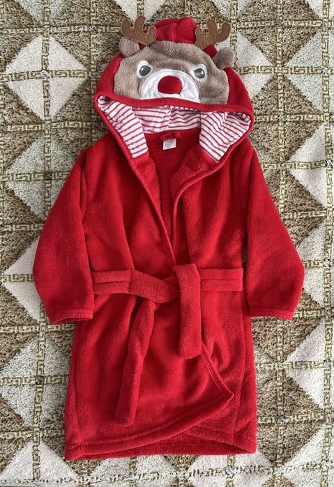 Pulover Next si halat Cool Club, model ren Craciun, 80 cm, 9-12 luni