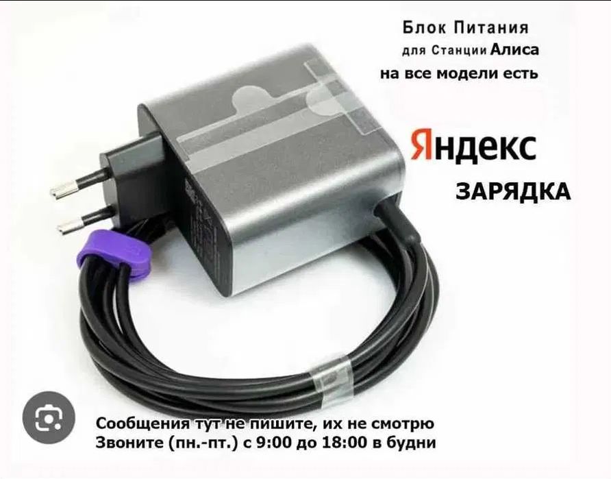 Блок питания, зарядка от Алисы