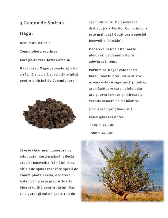 Rasina de Smirna naturala