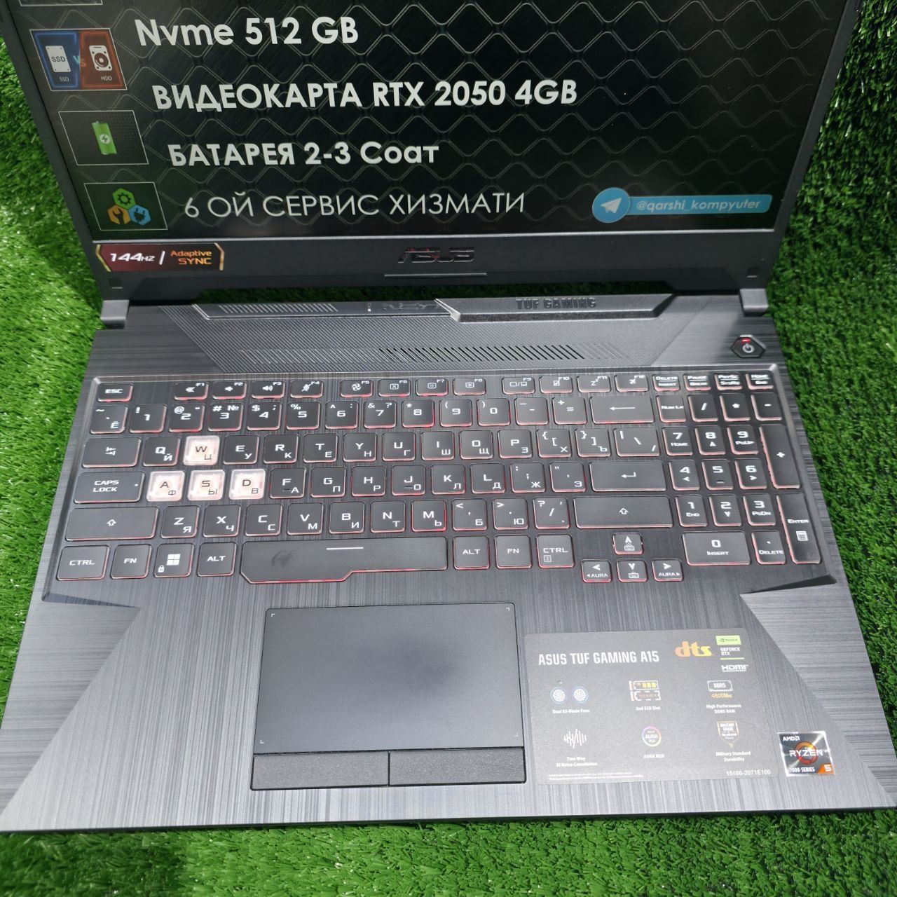 Оптом ва донага Asus tuf a15 r5 7535hs 16gb 512gb rtx 2050 4gb