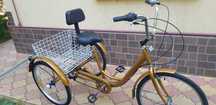 Bicicletă cu 3 roți și 6 viteze, pt. adulti unisex