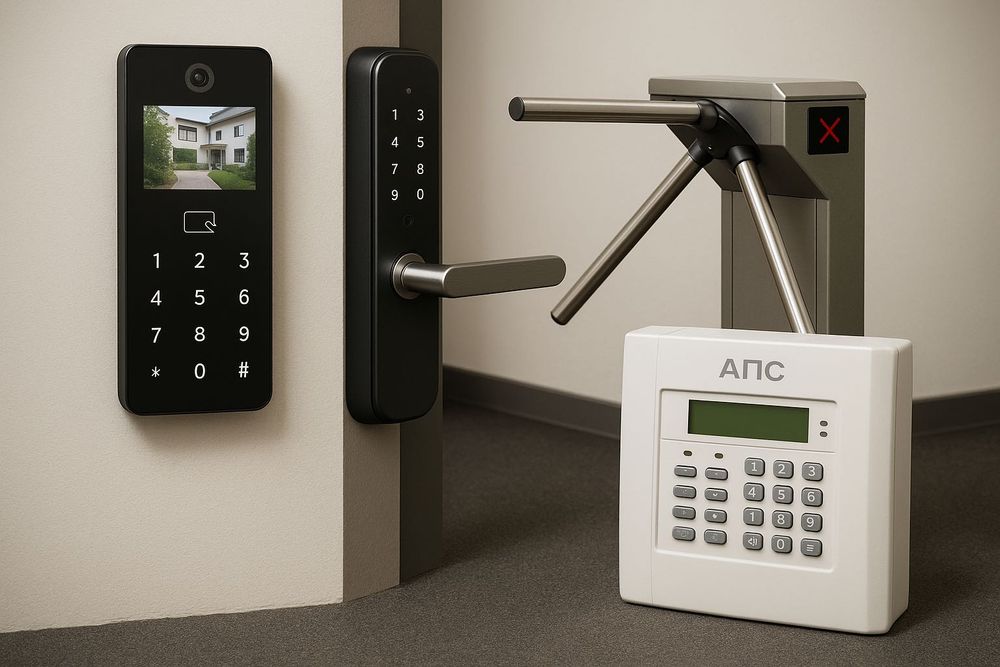 Домофоны, умный замок, умный дом, турникеты, карточки, биометрия.