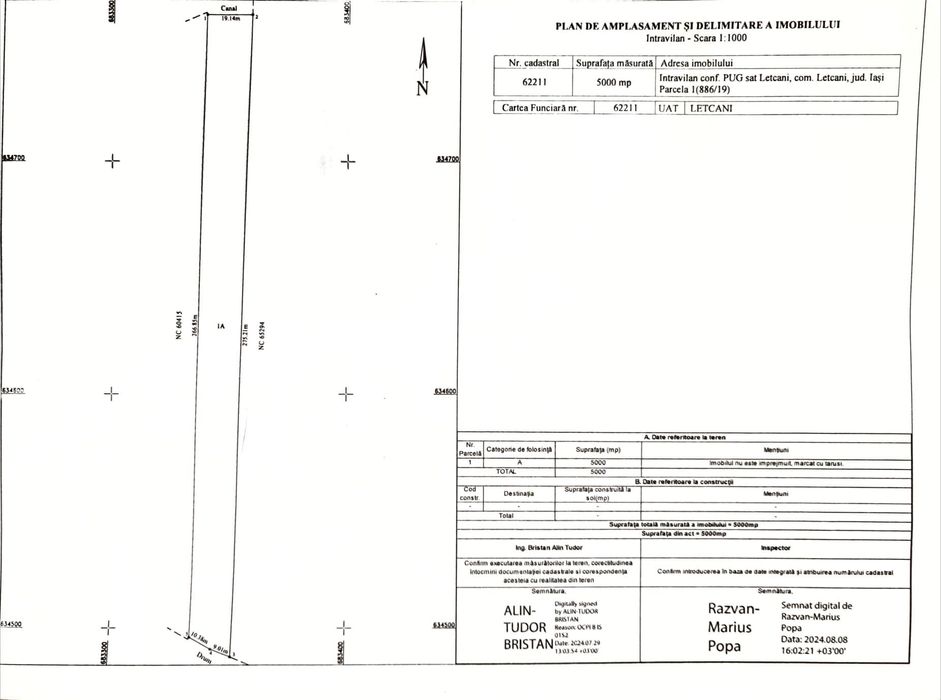 Teren Letcani 5000 mp