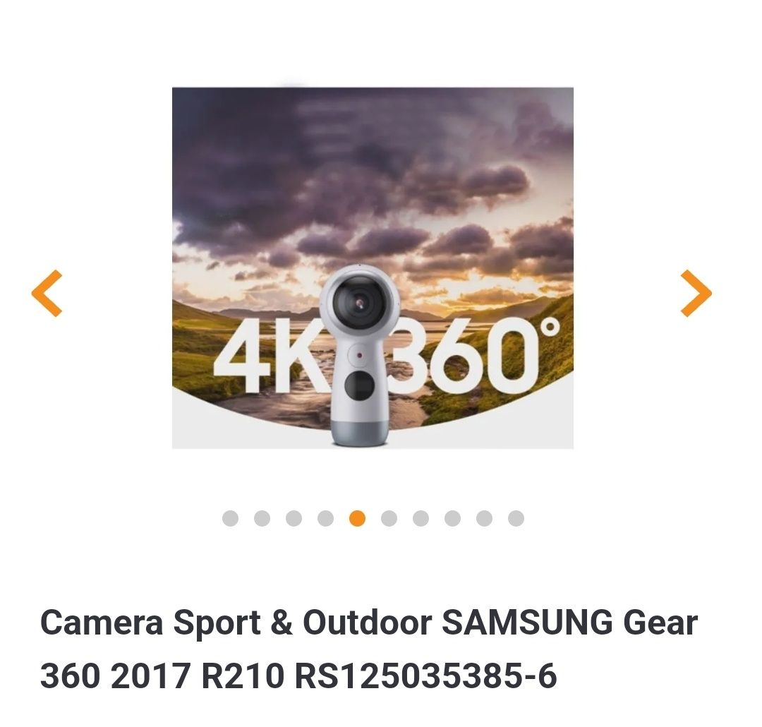 Cameră video foto GEAR 360 nou