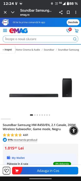 Sistem sound bar Samsung