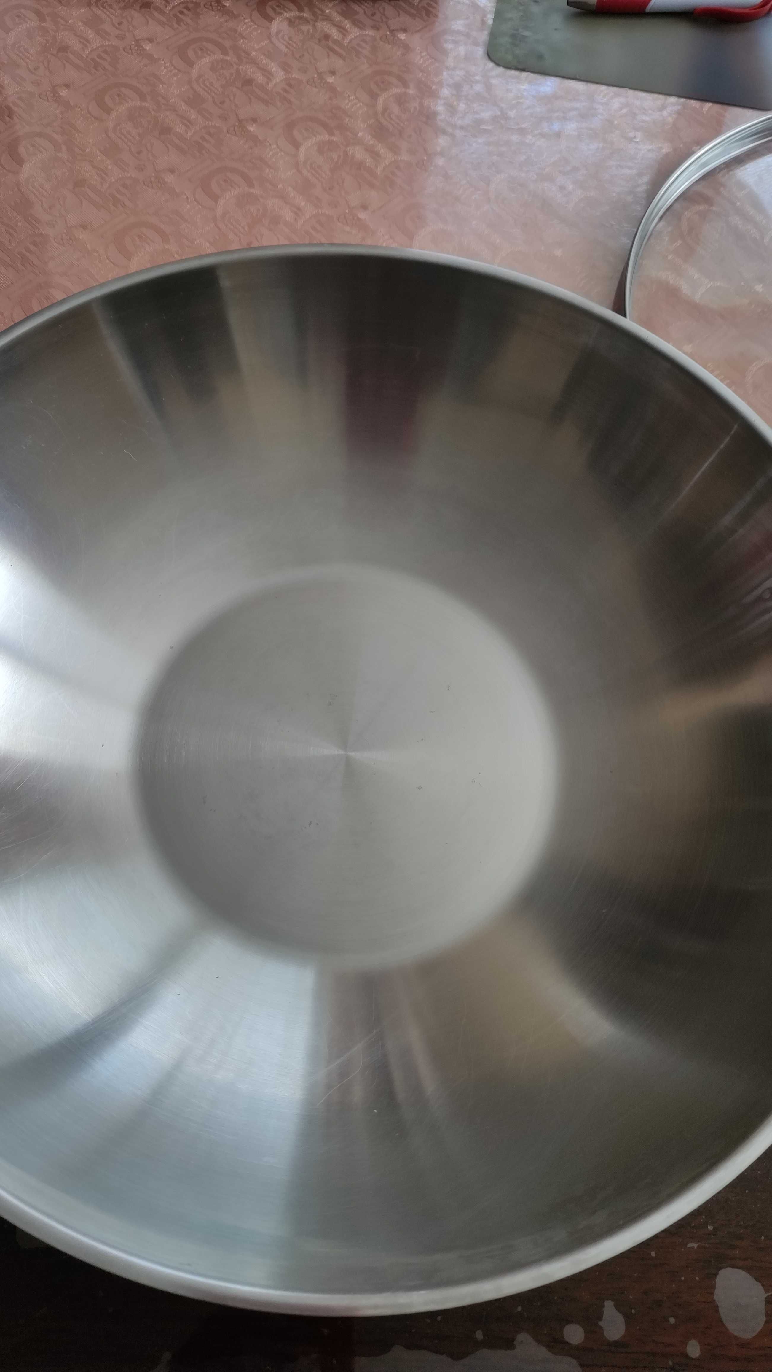 Fissler голям уок тиган от неръждаема стомана стъклен капак+индукция