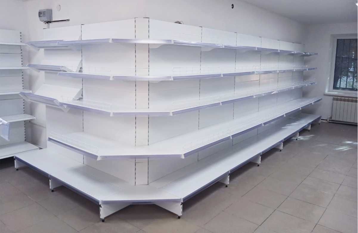Продается металлический стеллаж для магазина savdo stelaj
