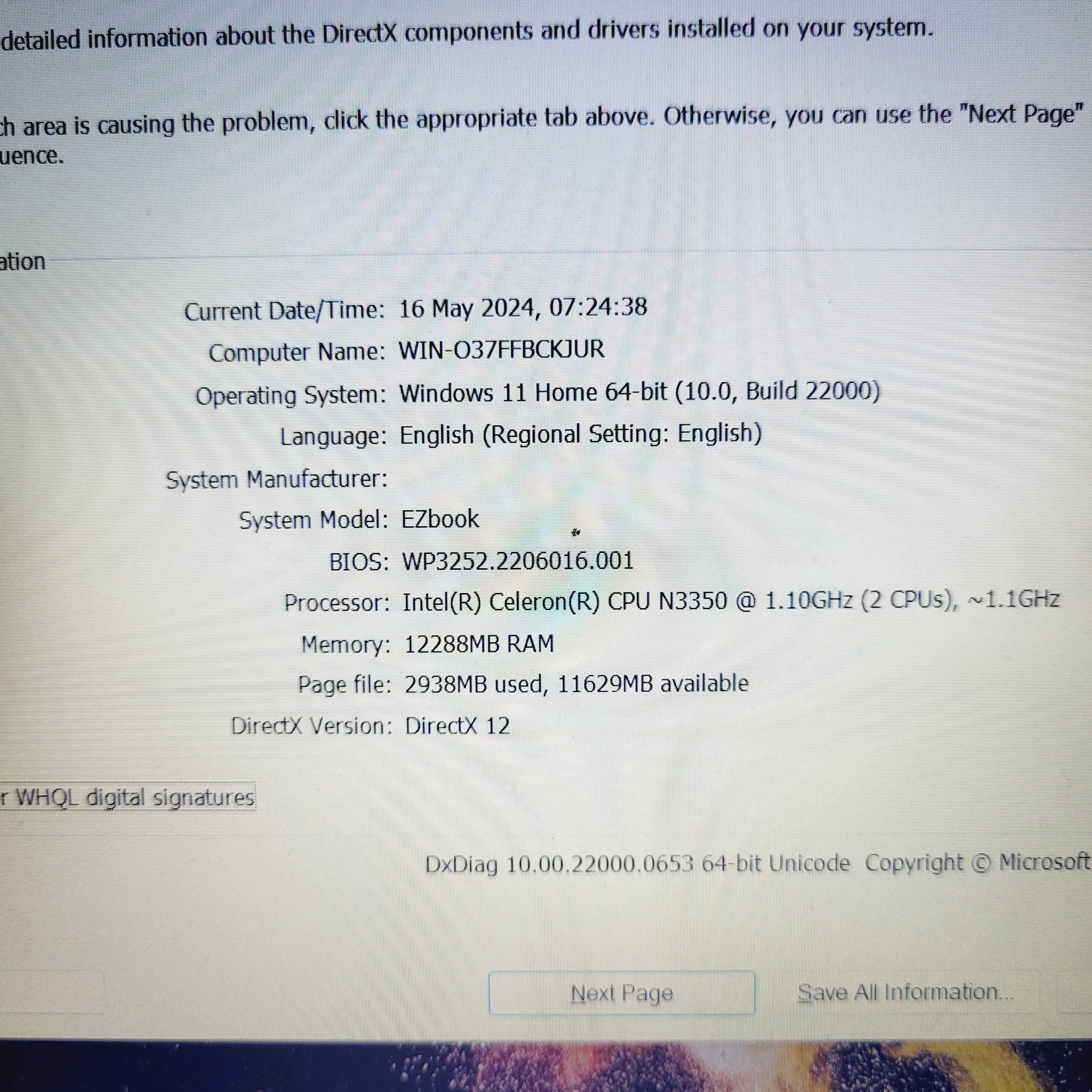 Laptop Jumper EzBook S5 Intel Celeron 12gb ram ssd256 Zeus Amanet
