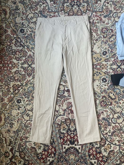 Мужские Брюки Бежевые