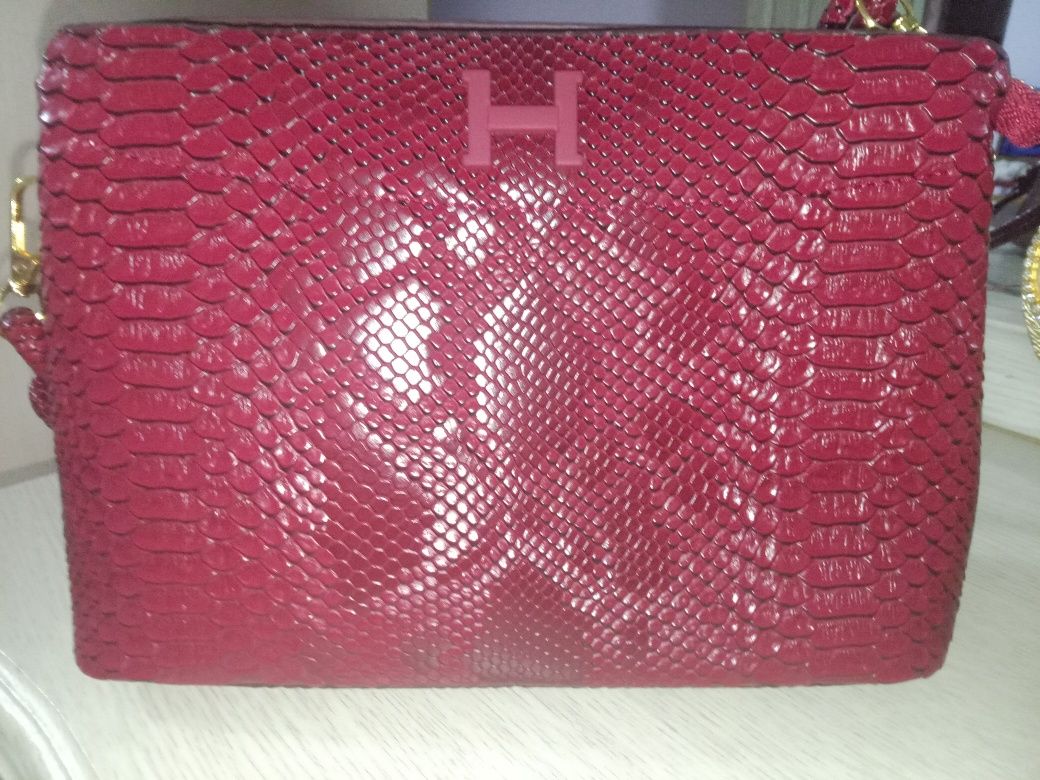 Сумка Hermes бордовый
