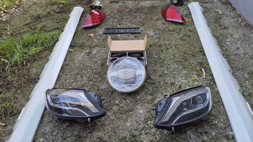 W222 long брони фарове стопове